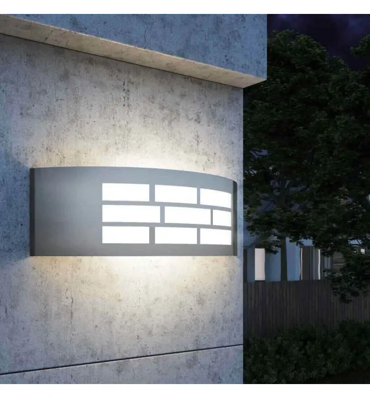 Aplique LED E27 GOTEMBURGO NIQUEL Exterior IP44 - Imagen 1
