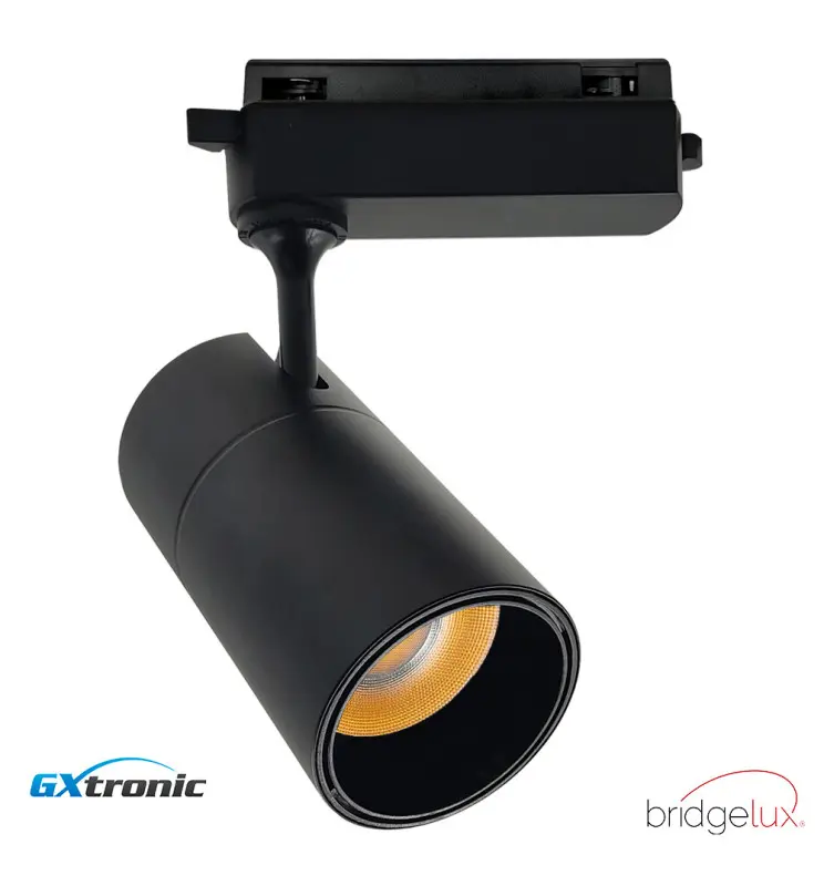 Foco LED 30W PARIS Negro Carril Monofásico | Chip Bridgelux | UGR11 | 24º - Imagen 1