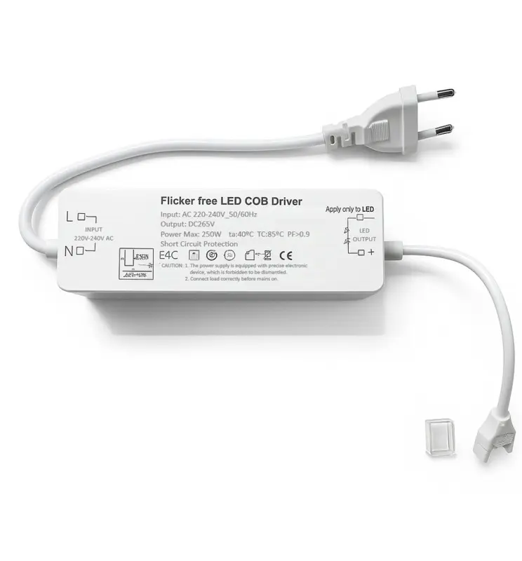 Driver Flicker Free para Tira LED Autorectificada 220V COB IP65 | 10mm | 250W MAX. - Imagen 1