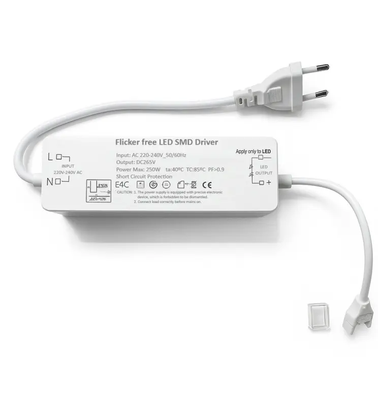 Driver Flicker Free para Tira LED Autorectificada 220V SMD IP65 | 10mm | 250W MAX. - Imagen 1