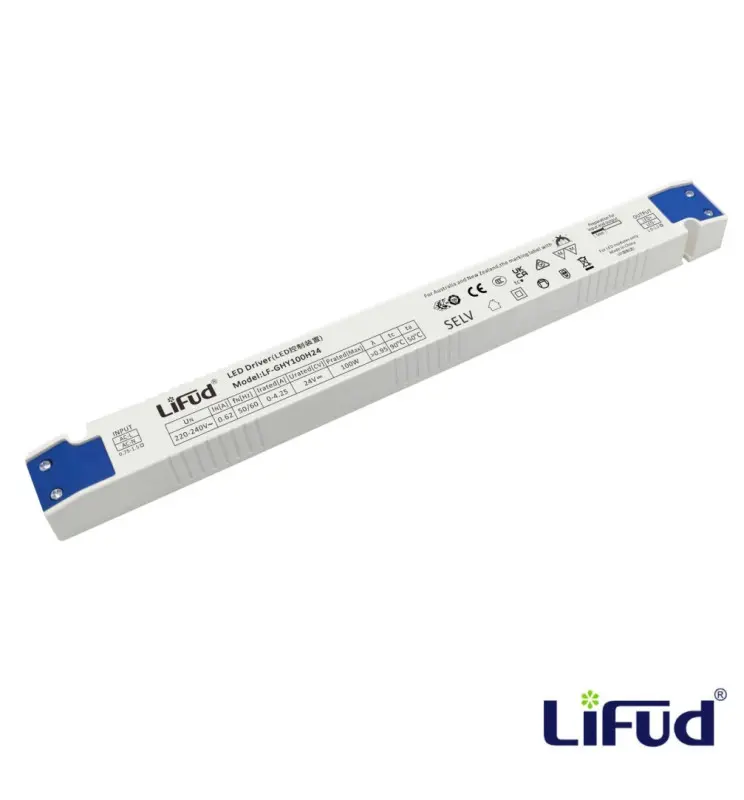 Fuente Alimentación Slim Profesional No Flick LIFUD | 24V 100W | IP20 - Imagen 1