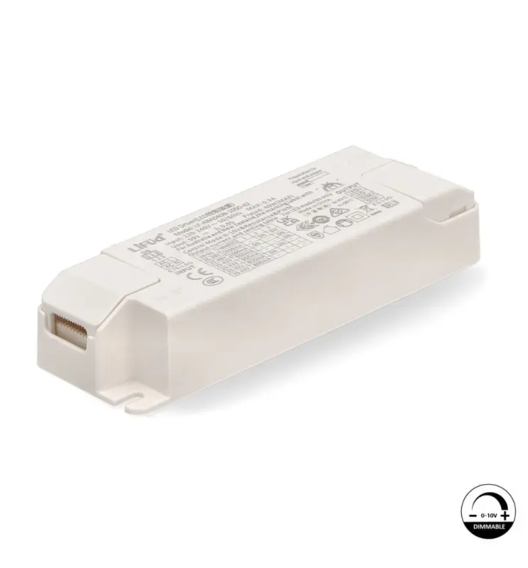 Driver Lifud - Dimable 0-10V - Para luminarias LED de hasta 40W - No Flick - Salida 25-42V DC 800-1050mA - Imagen 1