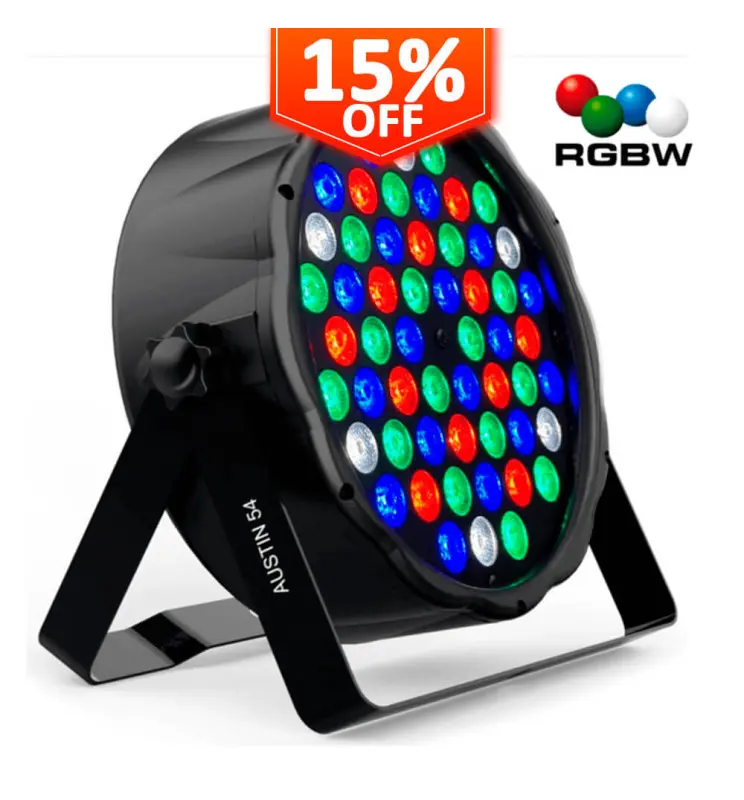 54W LED Spotlight LED PAR AUSTIN RGBW DMX - Imagen 1