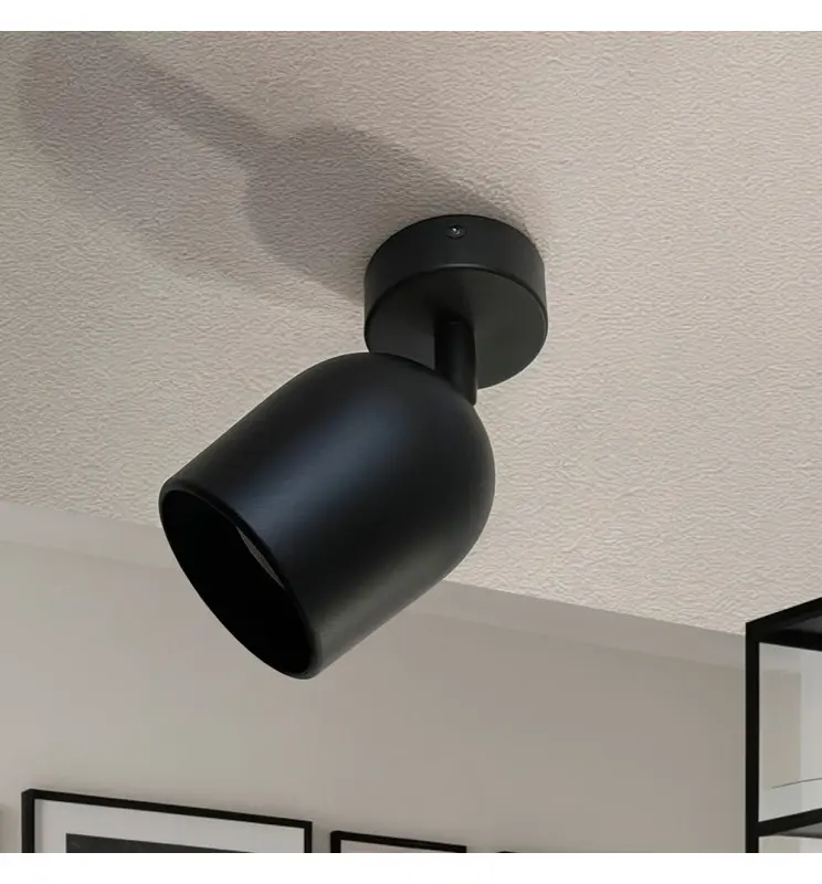 Aplique de Techo Orientable - LEIDEN NEGRO - para 1 Lámpara GU10 - Imagen 1