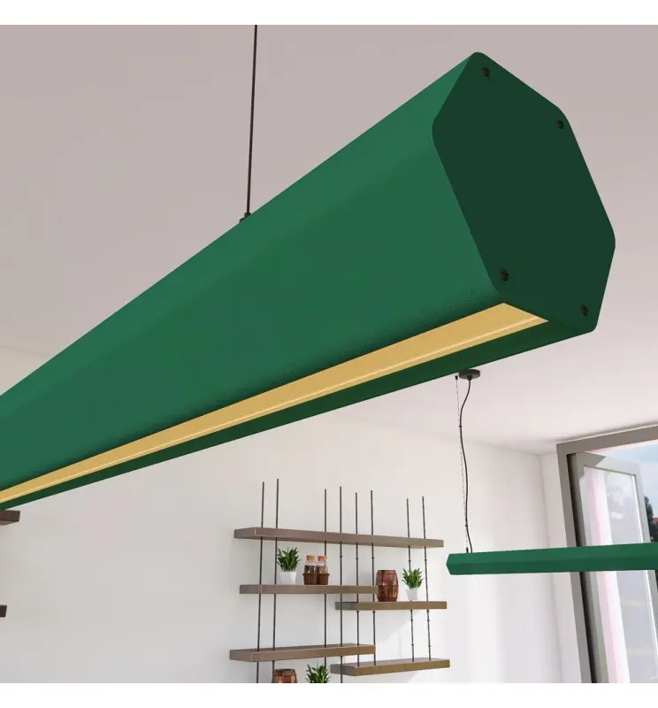 Lámpara Lineal Colgante LED - PACO Verde Patina - 0.5m - 1m - 1,5m - 2m - Imagen 1