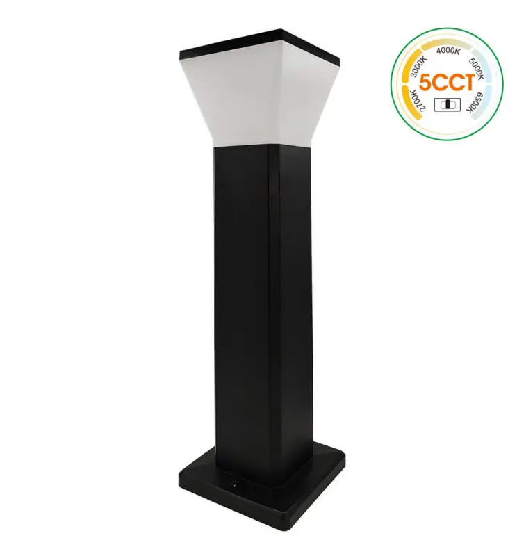 Baliza LED Cuadrada 9W - GARDEN - 5CCT - Exterior 56.5cm - Imagen 1