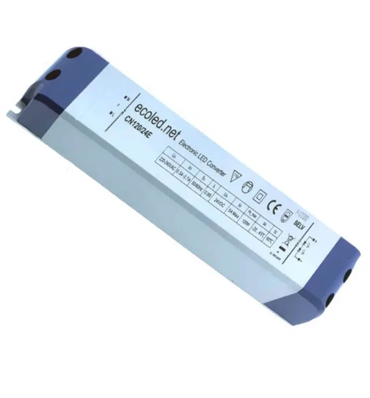 Fuente Alimentación PROFESIONAL 24V 120W - ECOLED - IP20 - TÜV - Imagen 1