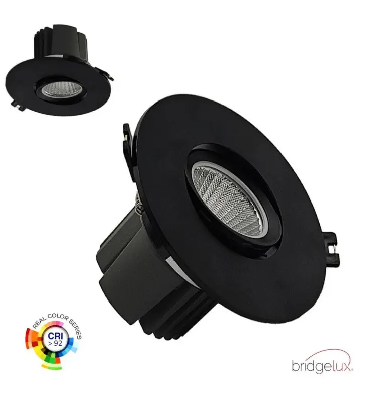 Downlight LED CIRCULAR 15W - Direccionable  - Negro - CRI+92 - UGR13 - Imagen 1