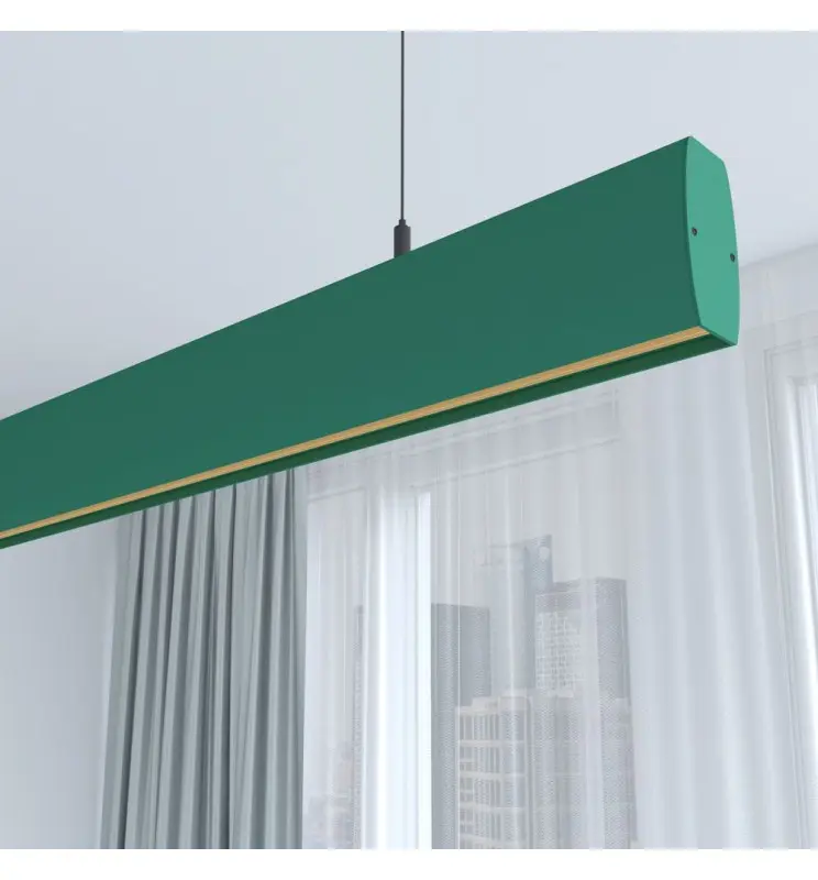 Lámpara Lineal Colgante LED - RICARDO Verde - 0.5m - 1m - 1,5m - 2m - Imagen 1