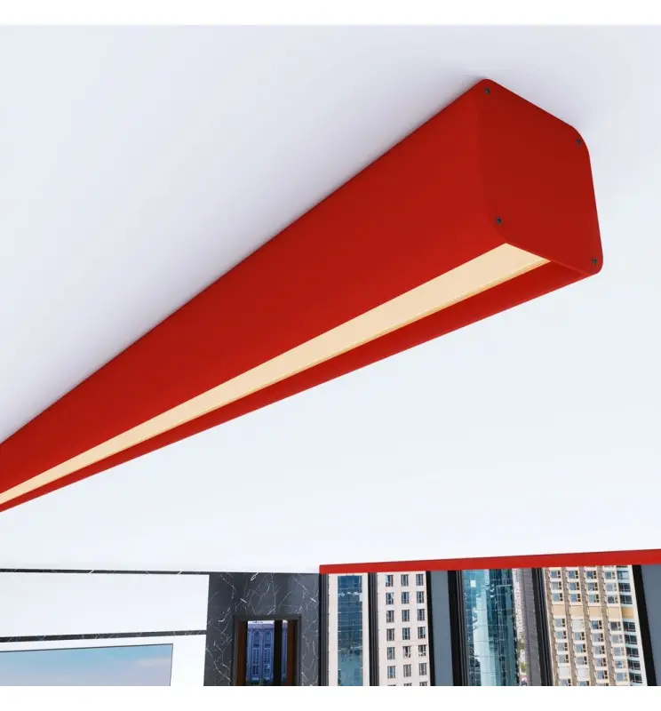 Regleta Lineal LED -  ANTONIO ROJO TOMATE - 0.5m - 1m - 1,5m - 2m - Imagen 1