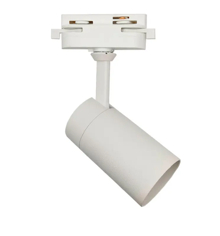 Foco de Carril - BORNE BLANCO - Para Lámparas GU10 - Aluminio Monofásico - Imagen 1