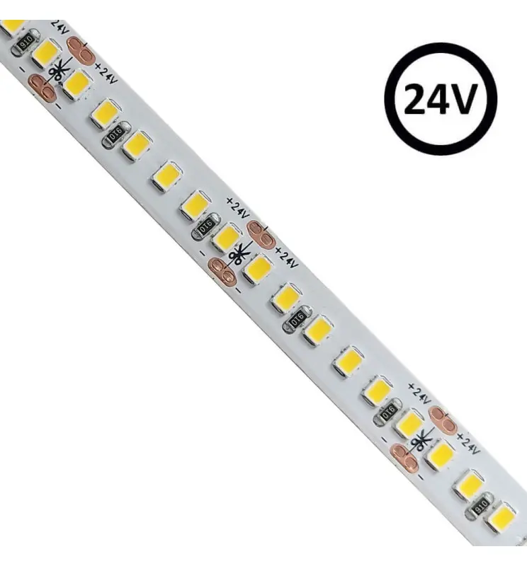 Tira LED 24V | 182xLED/m | 5m | SMD2835 | 11200Lm | 16W/M | IP20 - Imagen 1