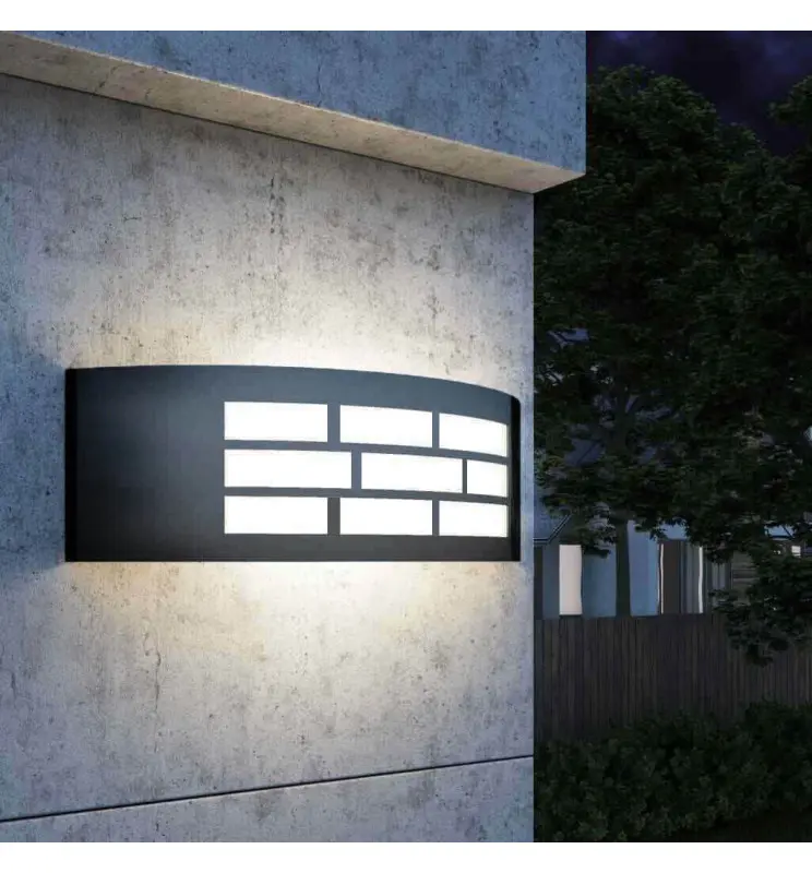 GOTEMBURGO E27 LED Wall Light Graphite Indoor & Outdoor - Imagen 1