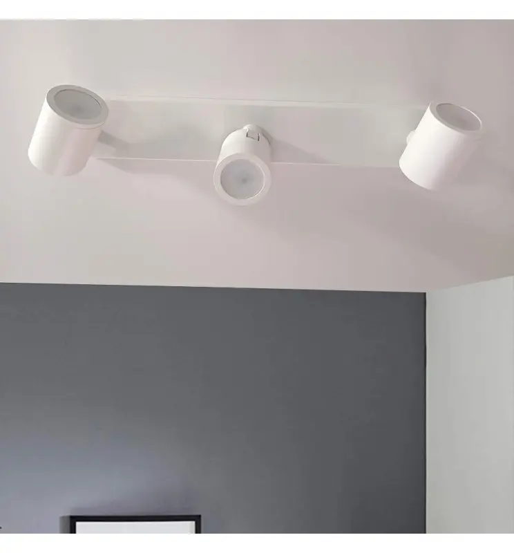 Vit takvägglampa för 3x GU10 - Imagen 1