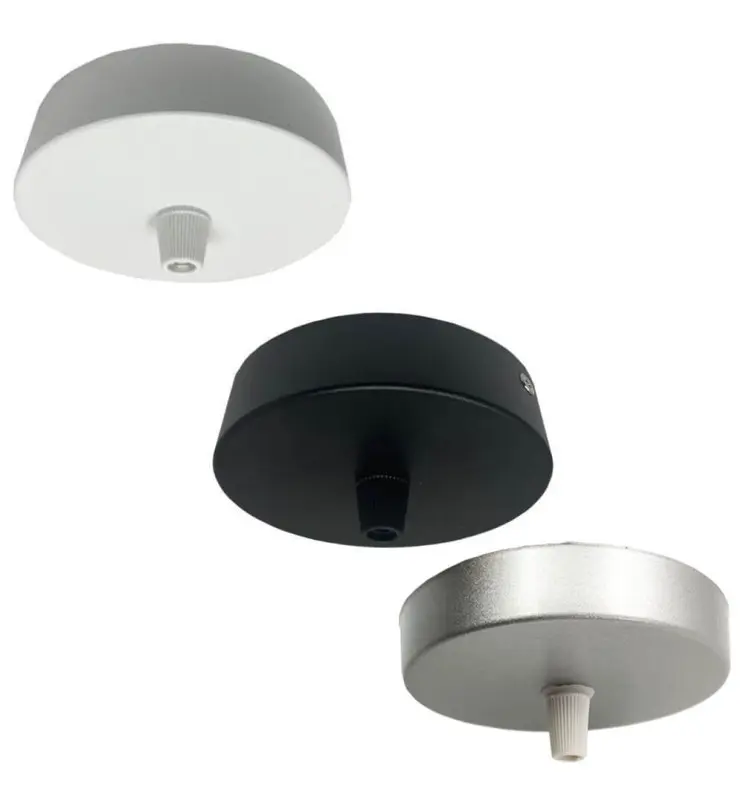 Florón de superficie para lámparas de techo - Blanco - Negro - Plata - Imagen 1