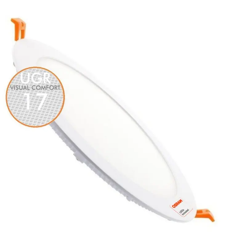 Placa Slim LED Circular 24W - UGR17 - OSRAM CHIP DURIS E 2835 - Corte 205mm - Imagen 1