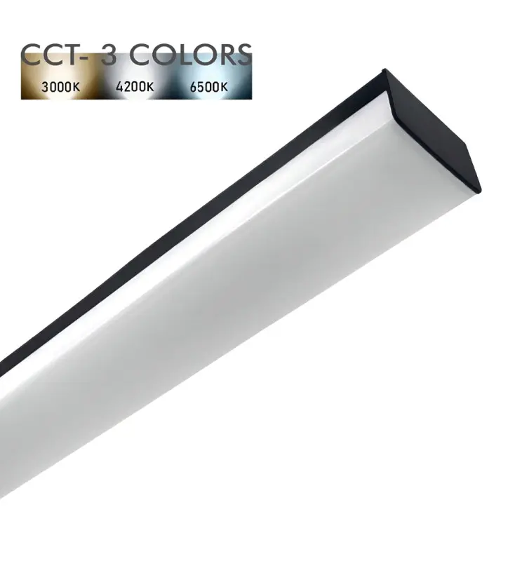 Regleta Lineal LED 36W - BERGEN - Negro - PC -CCT - 119cm - Imagen 1