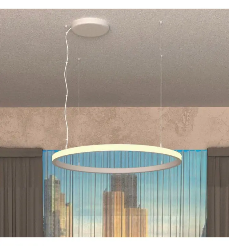 Lámpara LED Colgante Circular Blanco - 54W - SPACE VENUS -  90cm - Imagen 1