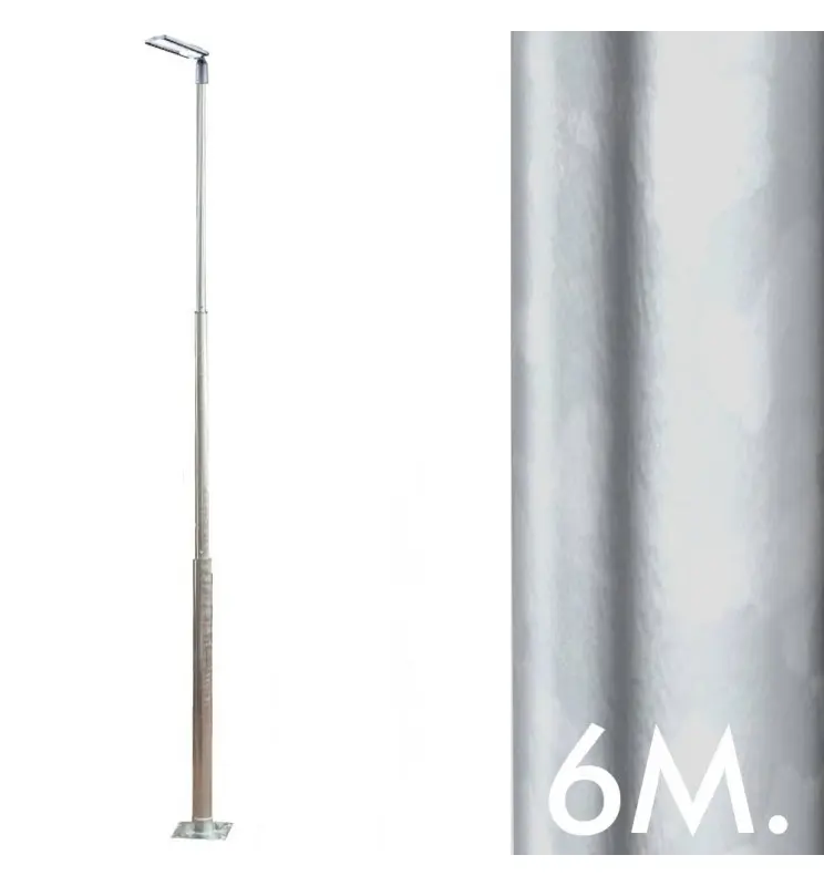 Columna Troncocónica Galvanizada -  6 metros - FACIL TRANSPORTE - Imagen 1