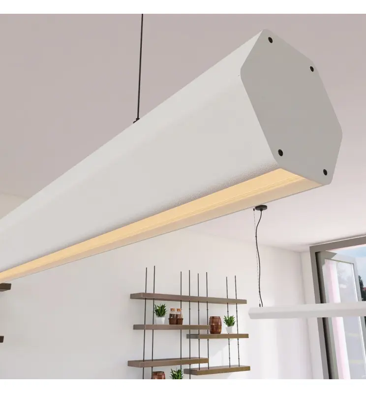 Lámpara Lineal Colgante LED - PACO Blanco - 0.5m - 1m - 1,5m - 2m - Imagen 1