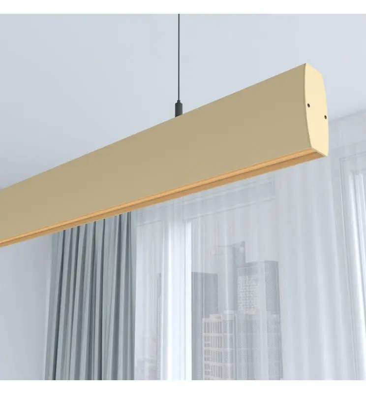 Lámpara Lineal Colgante LED - RICARDO Marfil - 0.5m - 1m - 1,5m - 2m - Imagen 1