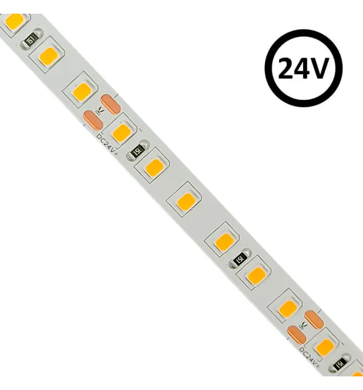 Tira LED 24V | 120xLED/m | 12W/M | 5m | SMD2835 | 1680Lm | IP20 - Imagen 1