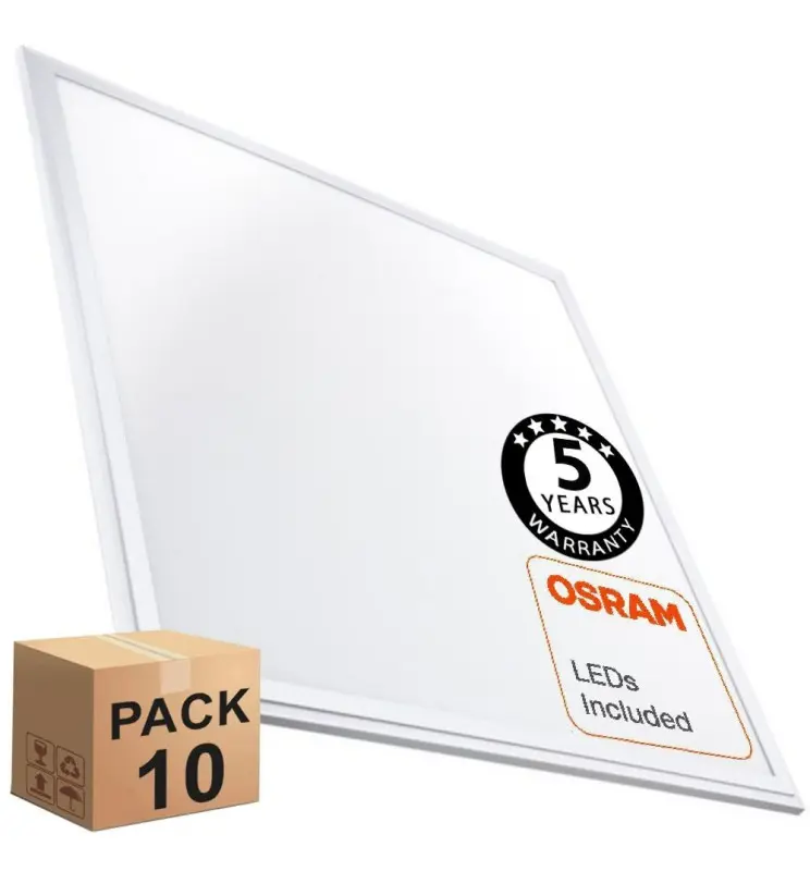PACK 10 Panel LED 60x60 Multivatio - 48W-40W-36W-24W - OSRAM CHIP DURIS E 2835 - Imagen 1