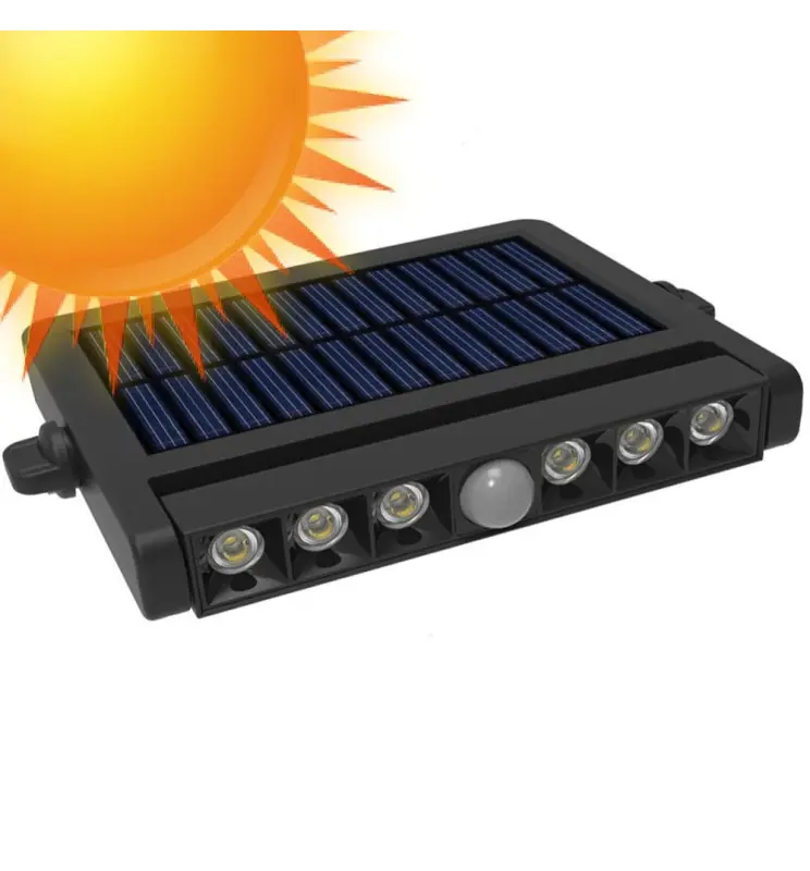 Aplique Foco Solar Orientable Led - 5W Chip - Sensor de Movimiento - 4000K - Imagen 1