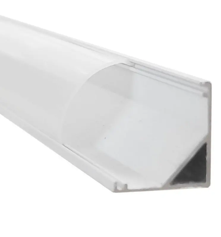 Profilo Alluminio Bianco 2 metri angolare 90° | per Strisce LED | 16mm x 16mm - Imagen 1