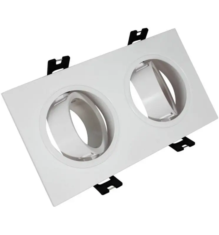 Aro Marco BLANCO - DOBLE -  orientable para GU10 LED - Imagen 1