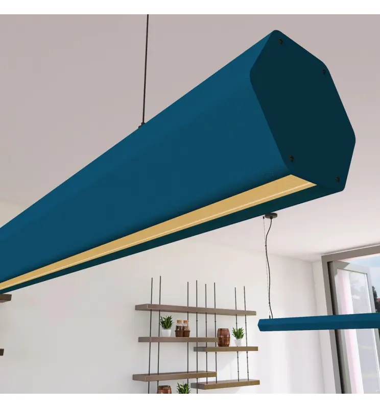 Lámpara Lineal Colgante LED - PACO Azul azur- 0.5m - 1m - 1,5m - 2m - Imagen 1