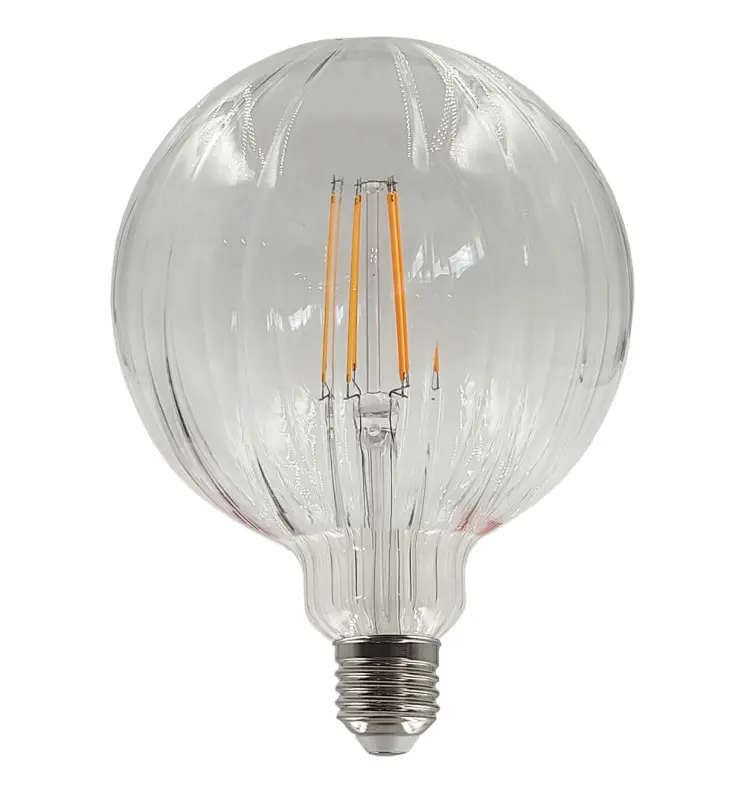 Bombilla LED Filamento Esférica decorativa 6W E27 - Ámbar - BIG Ø175mm - Imagen 1
