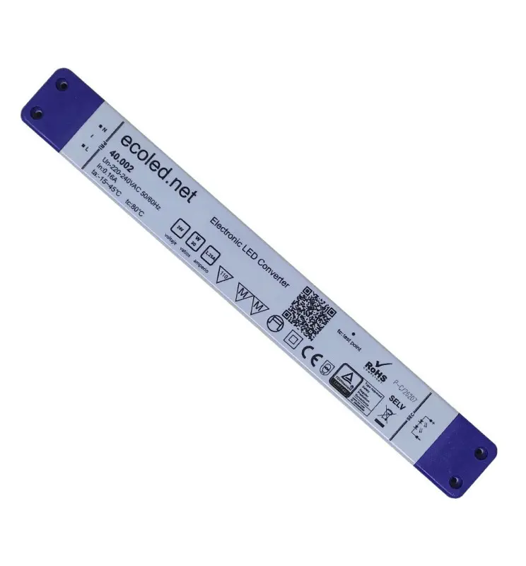 Fuente Alimentación SLIM PROFESIONAL - SLIM - 24V 30W - ECOLED - IP20 - TÜV - Imagen 1