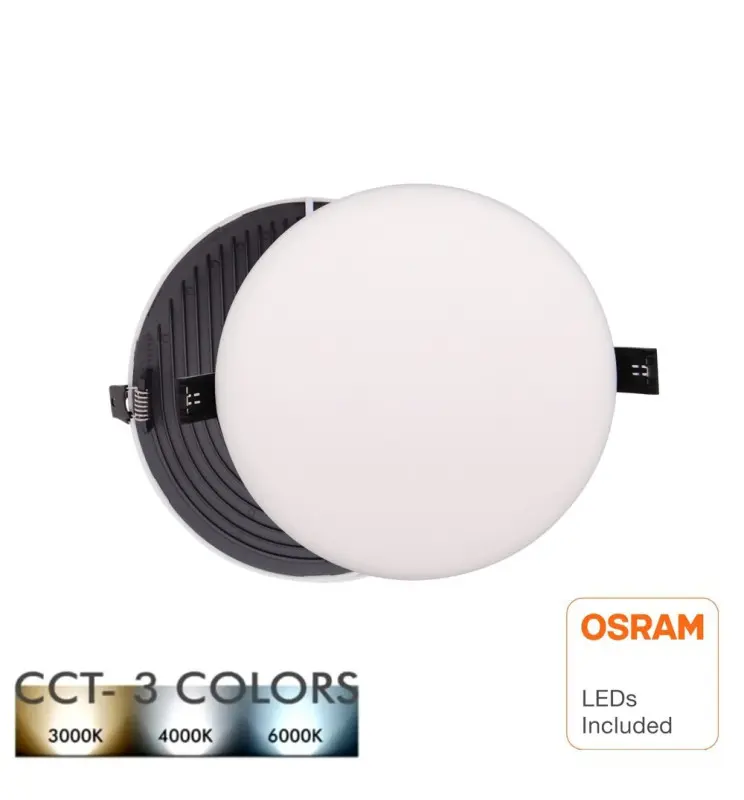 LED Einbauleuchte 12W Frameless QUASAR - OSRAM CHIP DURIS E 2835 - CCT - Imagen 1