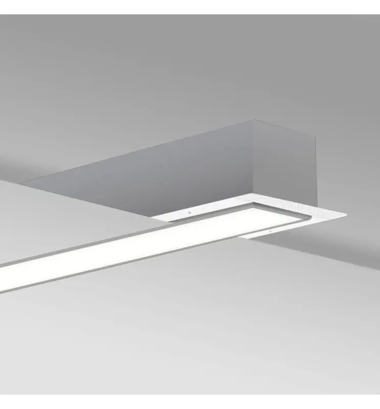 Luminaria Lineal LED - Empotrar - MOSCU MINI PLATA - 0.44m - 0.94m - 1.44m - 1.94m - IP54 - Imagen 1