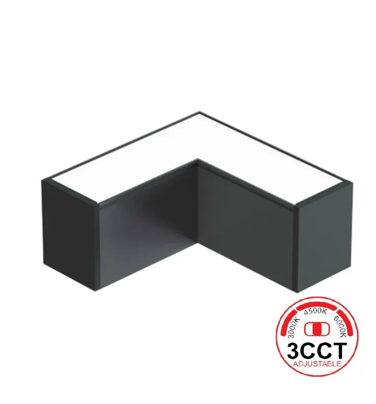 Conector LED Angular 9W | POLARIS | Interconexión lineal | 3CCT | 90º - Imagen 1