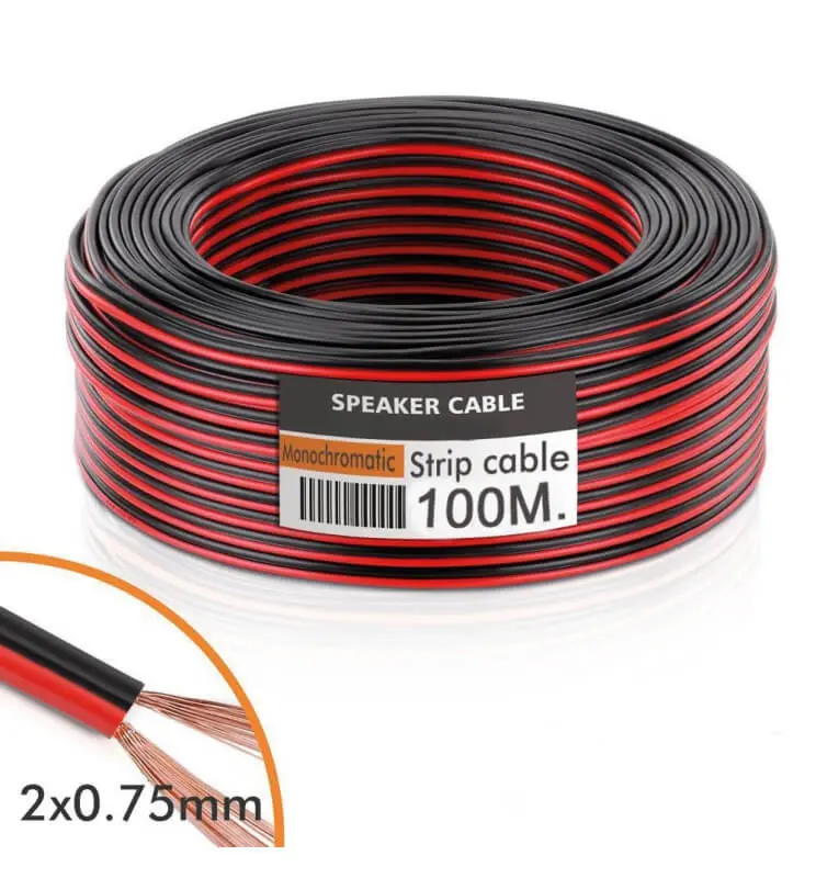 Cable Tira LED (Audio) 2x0.75mm 100 Metros - Imagen 1