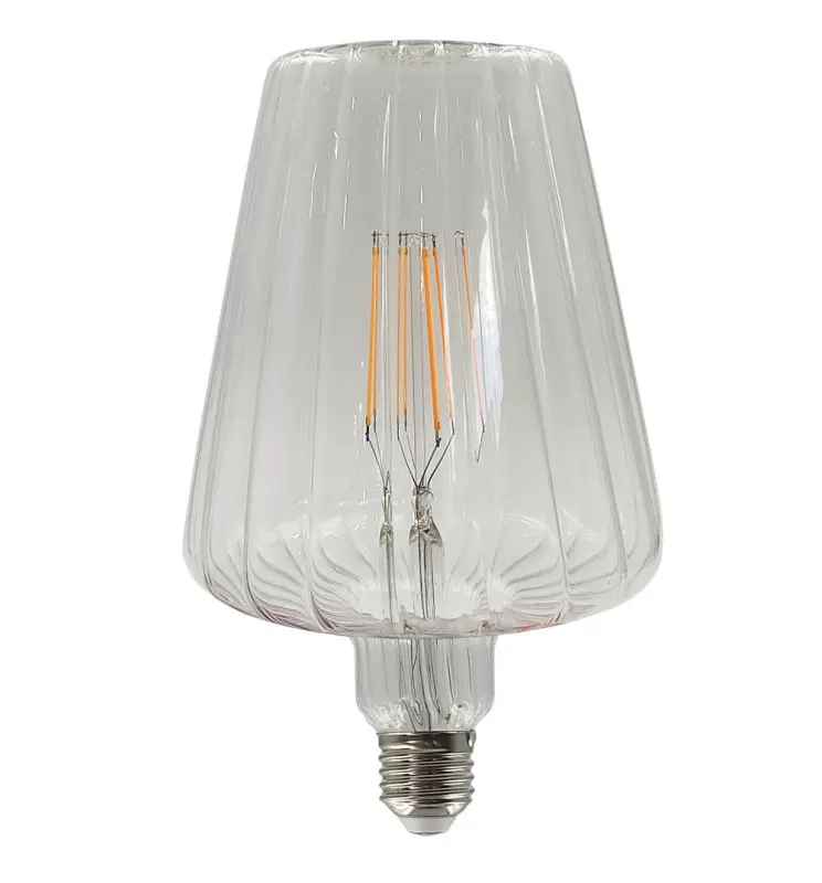 Bombilla LED Filamento decorativa 6W E27 - Ambar - BIG Ø120mm - Imagen 1