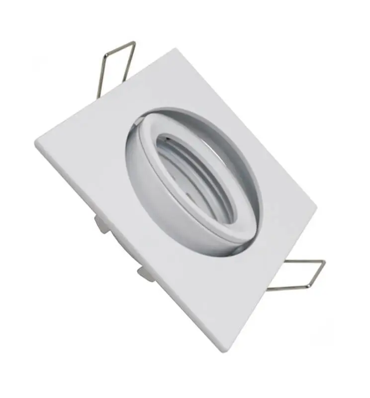 Frame Square adjustable for LED MR16  GU10 - 84mm - Aluminium - Imagen 1