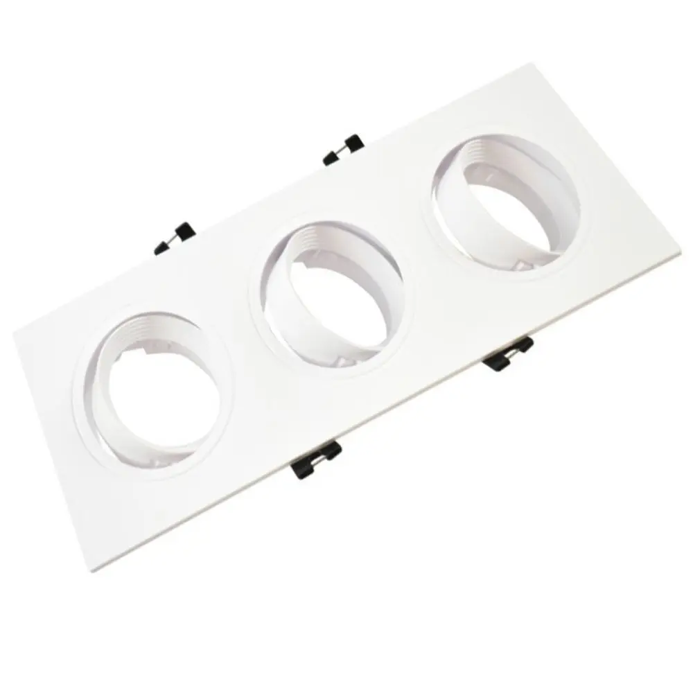 Aro Marco BLANCO - TRIPLE -  orientable para GU10 LED