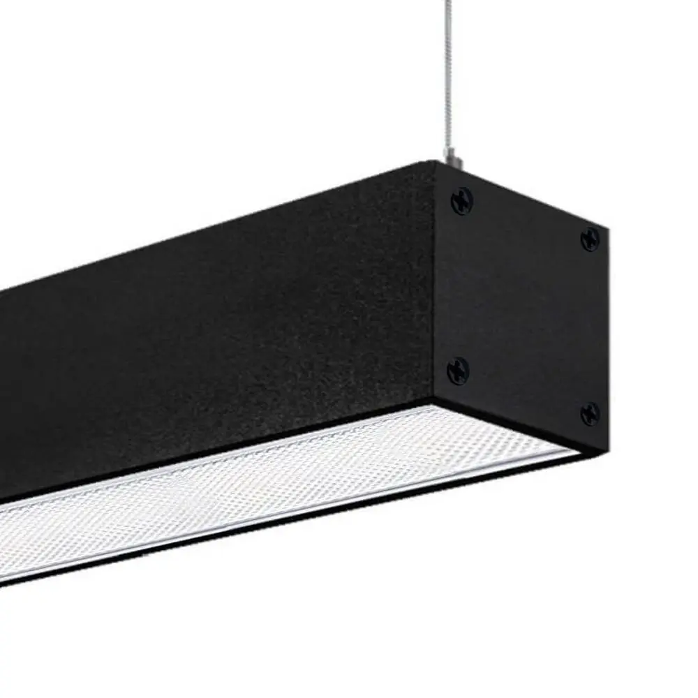 72W LED Linear Light POTSDAM BLACK |195cm | Batten + Pendant | UGR17