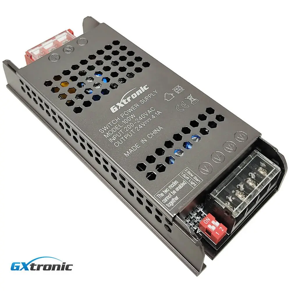 Fuente Alimentación 24V 100W 4.1A Aluminio IP20 - GXTronic