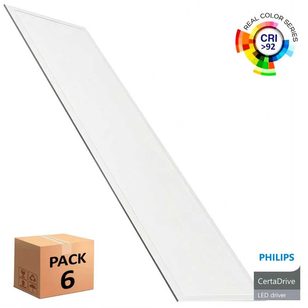 PACK 6 LED Panel 120x30 40W- Philips Driver