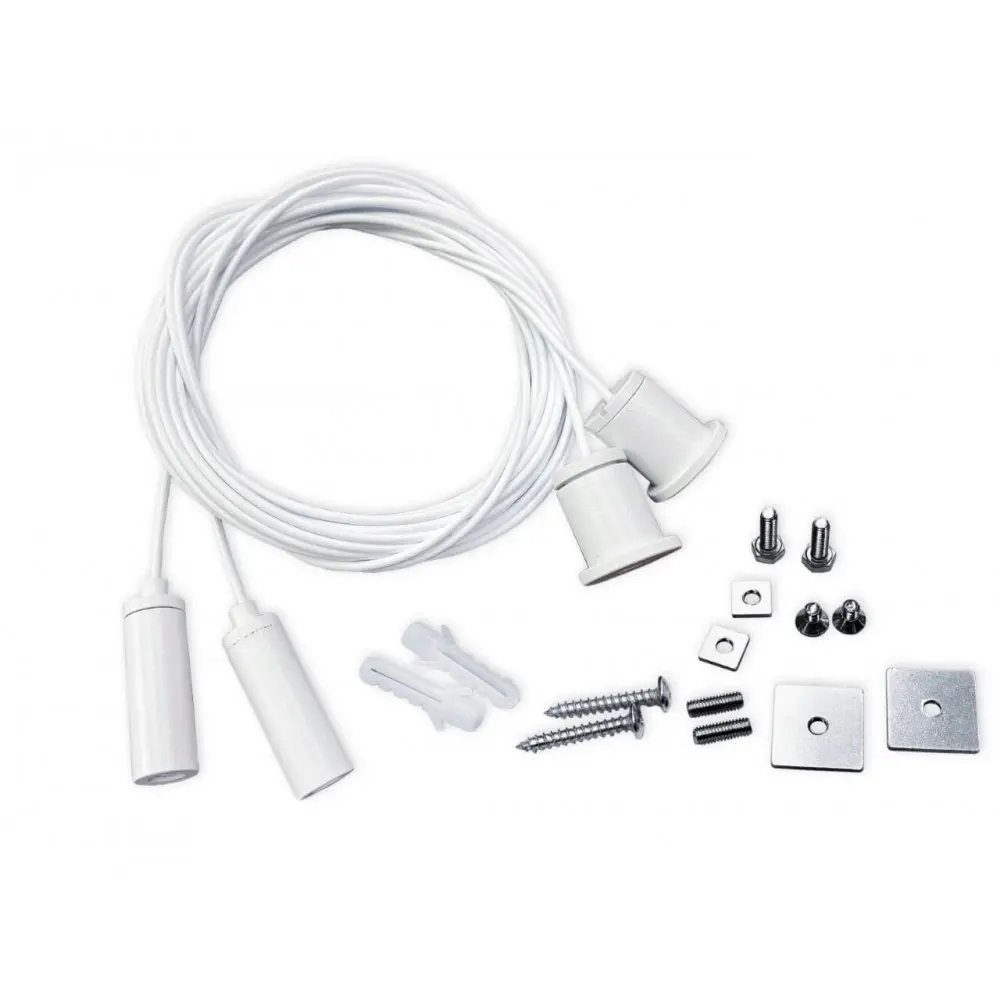 Universal Pendant Kit - White - with 3m cable - Pack of 2 units