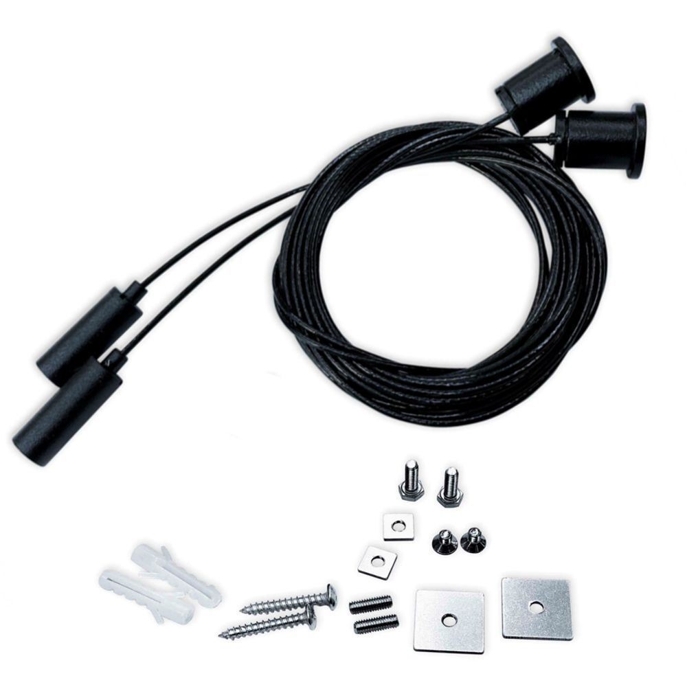 Universal Pendant Kit - Black - with 3m cable - Pack of 2 units