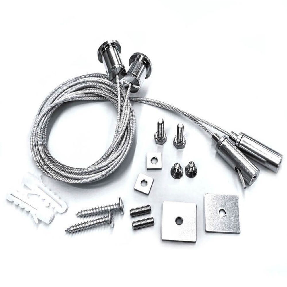 Universal Pendant Kit - Silver - with 3m cable - Pack of 2 units