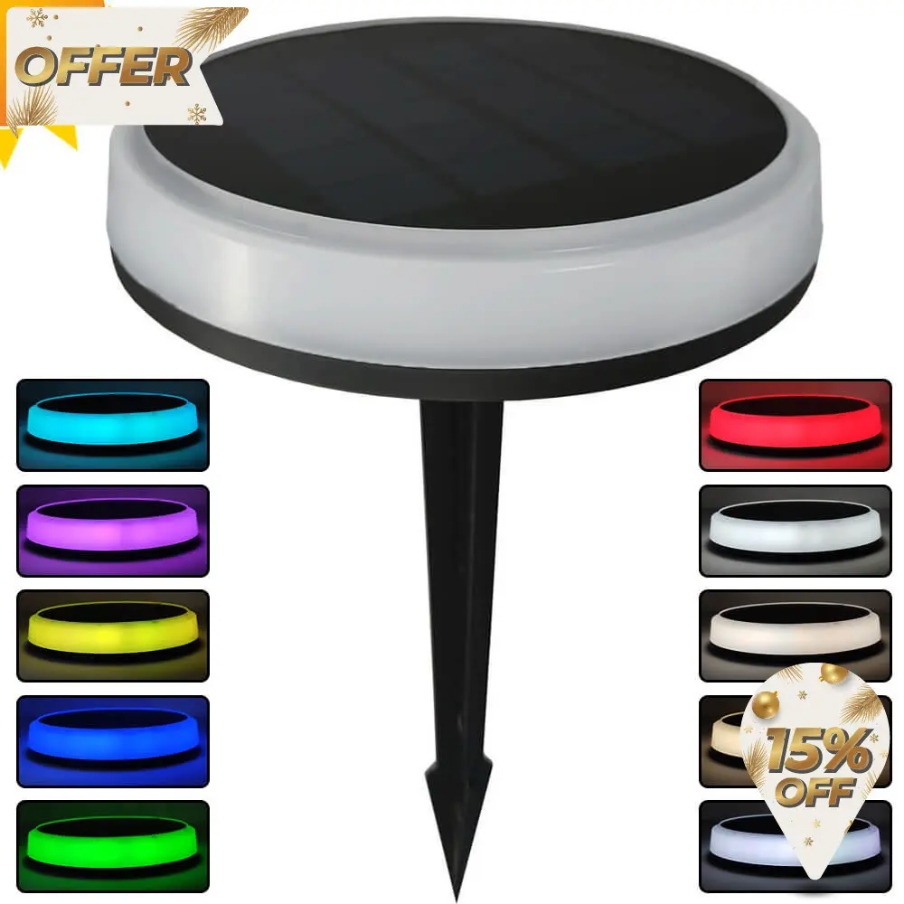 Solar LED Garden Spike Light - RGB+CCT - IP65