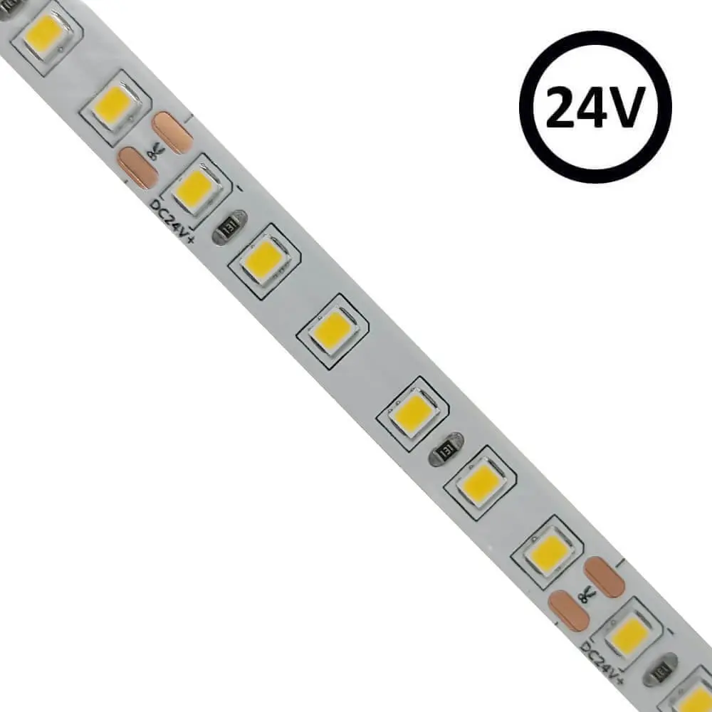 LED-Strip 24V | 120xLED/m | 5m | SMD2835 | 1680Lm | 12W/M | IP20