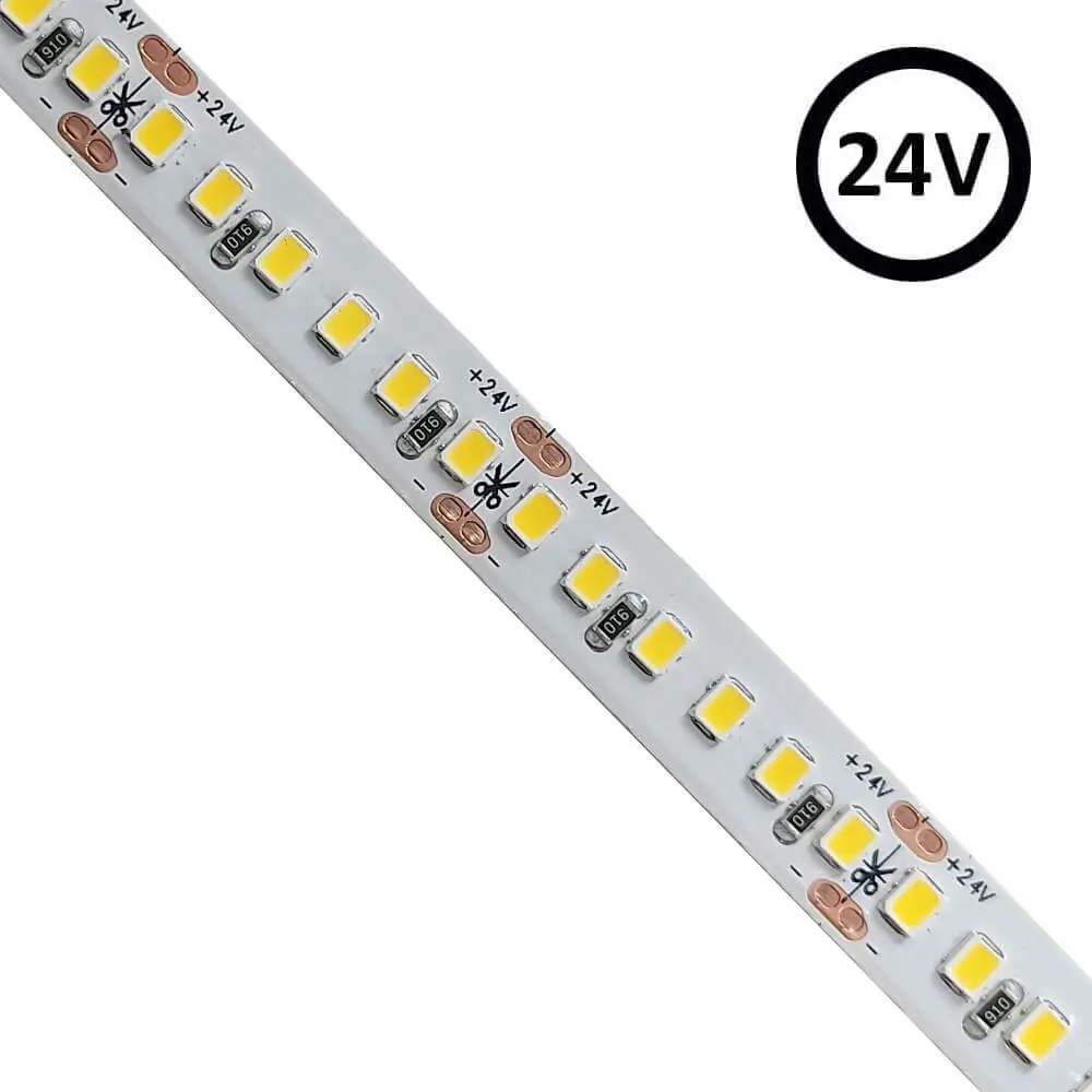 LED-Strip 24V | 182xLED/m | 5m | SMD2835 | 11200Lm| 16W/M | IP20
