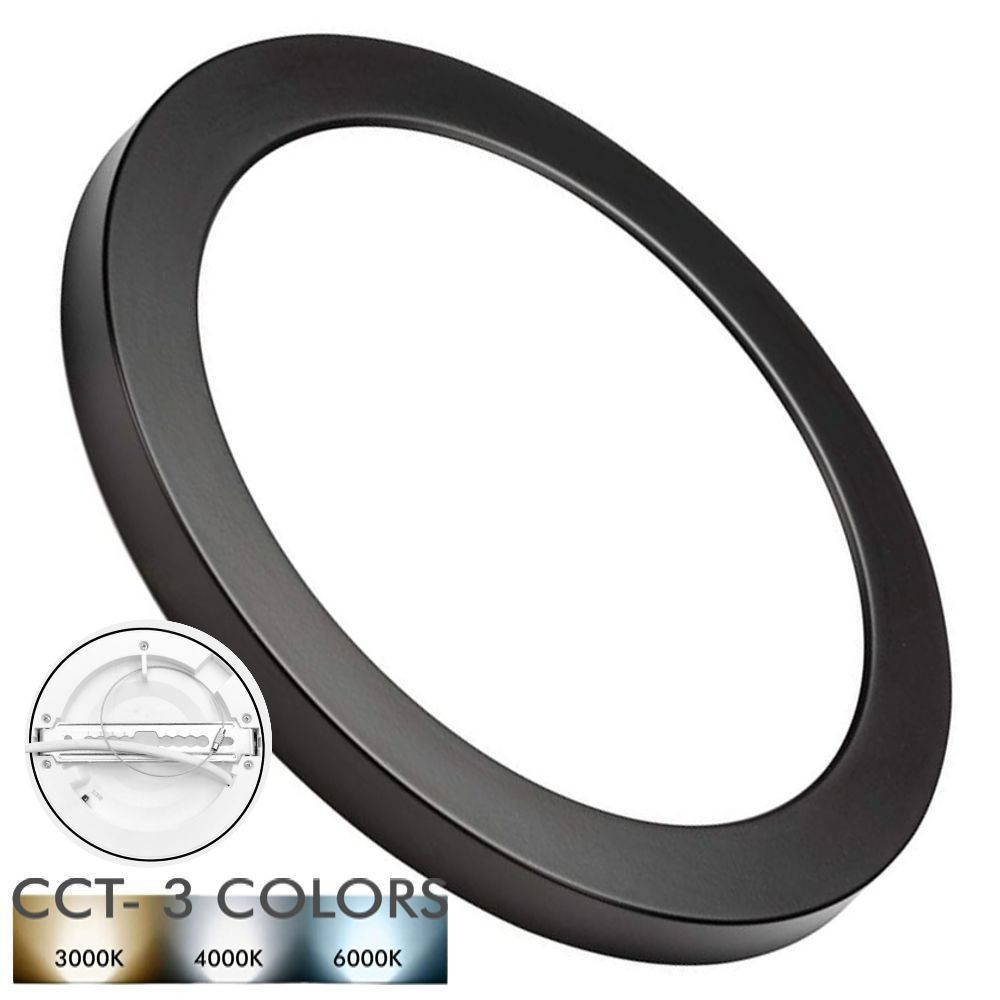 Downlight + LED Ceiling Light - Circular - BLACK MOSS LUMILEDS - 18W ADJUSTABLE - Selectable CCT Color